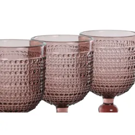 Setti laseja Home ESPRIT Pinkki Kristalli 240 ml (6 osaa)