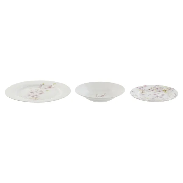 Набор посуды Home ESPRIT Белый Зеленый Розовый Фарфор 18 Предметы 27 x 27 x 2 cm