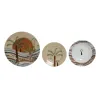 Набор посуды Home ESPRIT Бежевый Разноцветный Фарфор 18 Предметы 27 x 27 x 2 cm