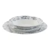 Dinnerware Set Home ESPRIT Blue Porcelain Floral 18 Pieces 27 x 27 x 2 cm