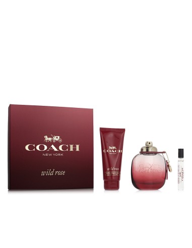 Women's Perfume Set Coach Wild Rose EDP 3 Pieces