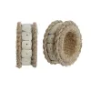 Кольцо для салфетки DKD Home Decor Натуральный Джут Смола Алюминий 6 x 3 x 6 cm 4 Предметы