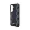 DKNY Leather Checkered Mono Pattern MagSafe - Case for Samsung Galaxy S24 (Black)