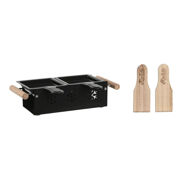 Rakletes Home ESPRIT Raclette Melns 25 x 10 x 6 cm