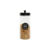 4 caurules Home ESPRIT Melns Metāls Stikls 1 L 1,5 L 1,8 L 10,4 x 10,4 x 26,4 cm