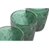 Набор стаканов Home ESPRIT Зеленый Стеклянный С облегчением 300 ml