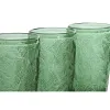 Stiklinių rinkinys Home ESPRIT Žalia Stiklas Su palengvėjimu 370 ml (6 vnt.)
