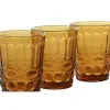 Набор стаканов Home ESPRIT Янтарь Стеклянный С облегчением 240 ml (6 штук)