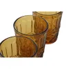 Набор стаканов Home ESPRIT Янтарь Стеклянный С облегчением 240 ml (6 штук)