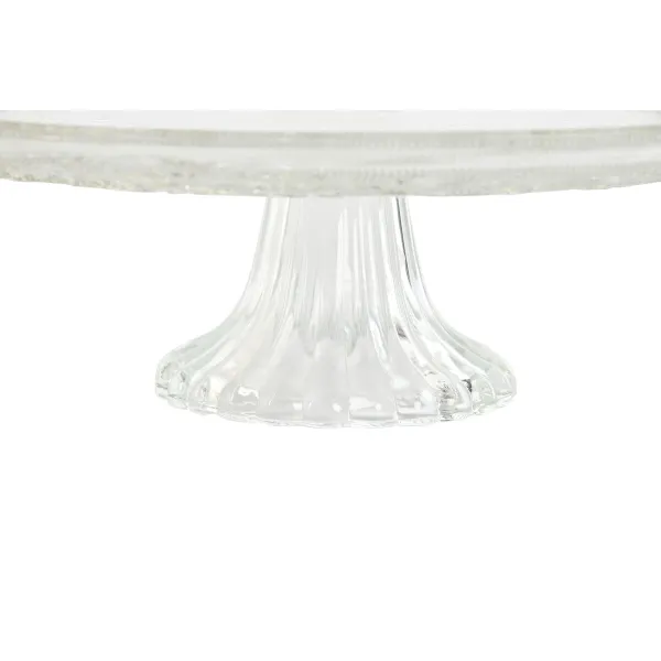 Плоская тарелка Home ESPRIT Прозрачный Стеклянный 33 x 33 x 9,4 cm