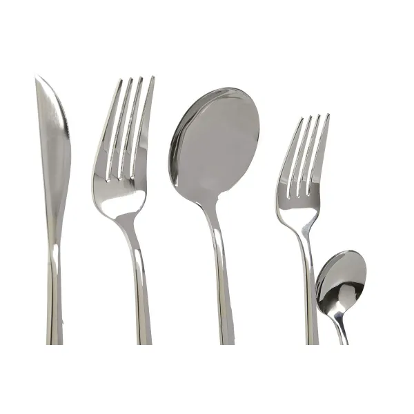 Galda piederumi DKD Home Decor Sudrabains Nerūsējošais tērauds 2 x 0,5 x 22 cm 20 Daudzums
