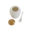 Cukurtrauks DKD Home Decor Balts Dabisks Bambuss Porcelāns 31 x 9 x 7 cm 4 Daudzums