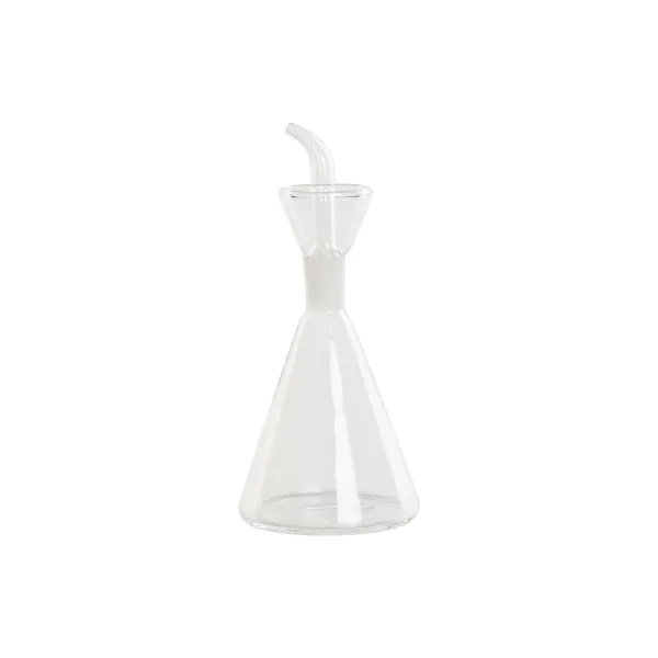 Indelis aliejui DKD Home Decor Skaidrus Borosilikatinis stiklas 125 ml 7 x 7 x 16 cm