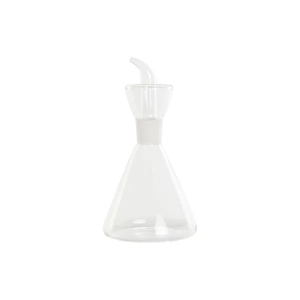 Indelis aliejui DKD Home Decor Skaidrus Borosilikatinis stiklas 500 ml 11,5 x 11,5 x 22 cm