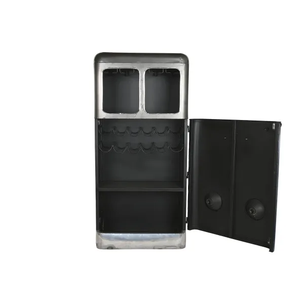 Butelių laikiklis Home ESPRIT Mėlyna Pilka Metalinis 71 x 43 x 152 cm