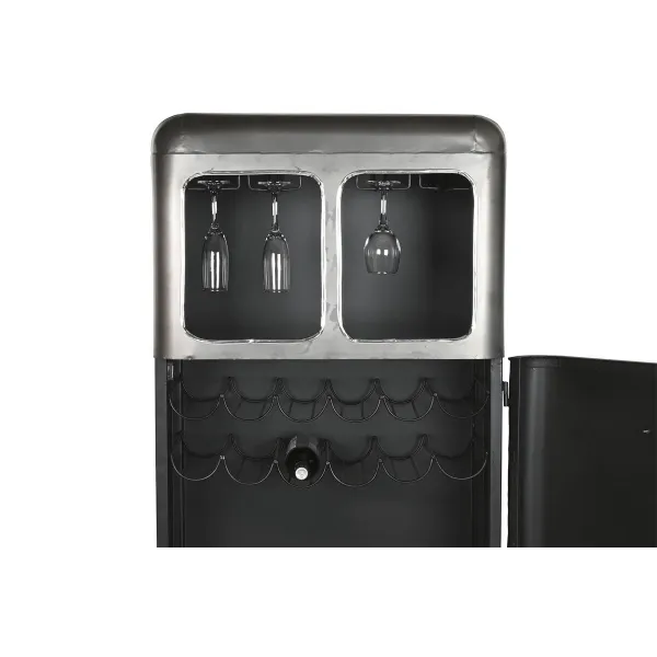 Butelių laikiklis Home ESPRIT Mėlyna Pilka Metalinis 71 x 43 x 152 cm