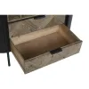 Подставка под бутылки Home ESPRIT Чёрный Натуральный Металл Ель 90 x 36 x 150 cm