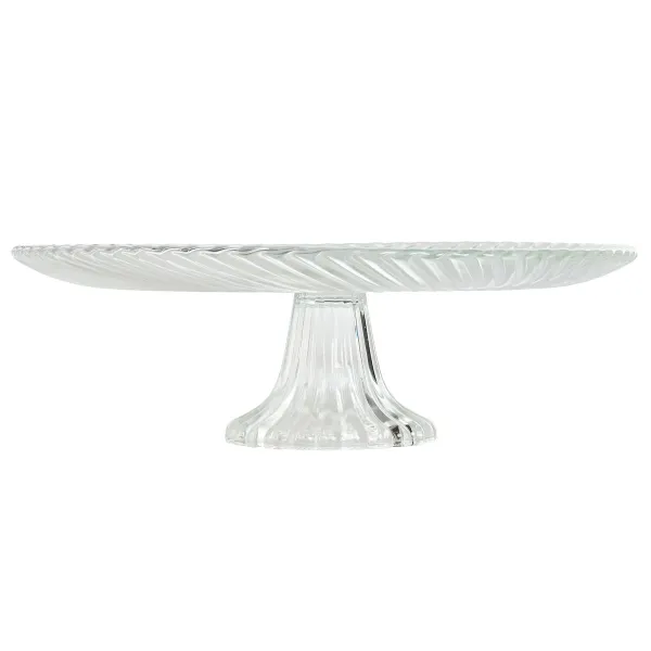 Плоская тарелка Home ESPRIT Прозрачный Стеклянный 31 x 31 x 9,5 cm