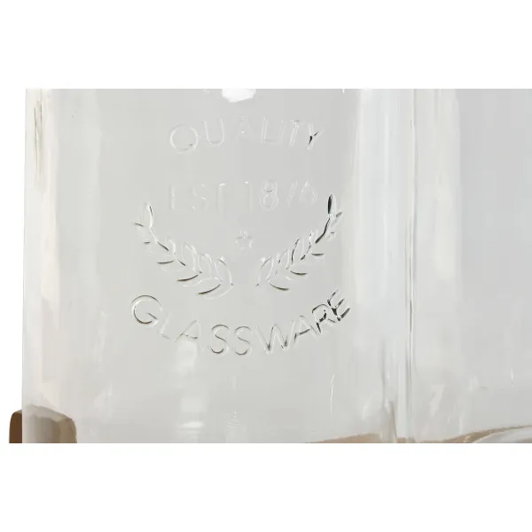 Juoma-annostelija Home ESPRIT Silikoni Bambu Kristalli Muovinen 5,5 L 37 x 25 x 46 cm