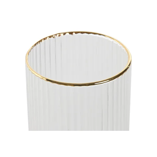 Набор стаканов Home ESPRIT Прозрачный Позолоченный Стеклянный 400 ml (6 штук)