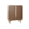 pudeļu statīvs Home ESPRIT Balts Mango koks 84 x 41 x 108 cm