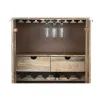 pudeļu statīvs Home ESPRIT Balts Mango koks 84 x 41 x 108 cm