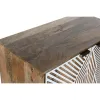 pudeļu statīvs Home ESPRIT Balts Mango koks 84 x 41 x 108 cm