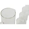 Glāžu komplekts Home ESPRIT Caurspīdīgs Bambuss Borosilikāta glāze 210 ml