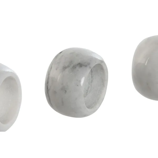Коробка для салфеток Home ESPRIT Белый Мрамор 4,8 x 4,8 x 3,3 cm 4 Предметы