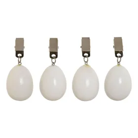Tablecloth Clip Home ESPRIT White 3,5 x 3,5 x 5,5 cm