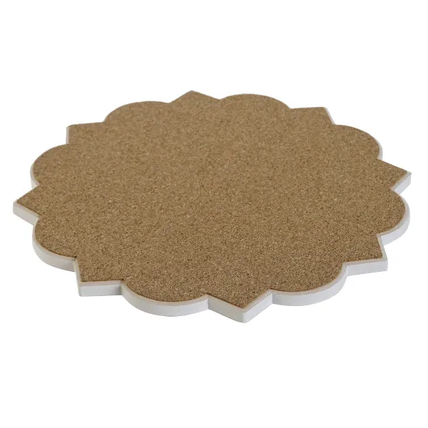 Подставка под горячее Home ESPRIT Kорка Dolomite 20 x 20 x 1 cm (4 штук)