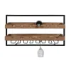 Подставка под бутылки Home ESPRIT Чёрный Натуральный 65 x 25 x 35 cm