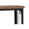 Bottle rack Home ESPRIT Black Natural Wood Metal Crystal 102 x 32 x 60 cm