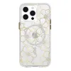 Case-Mate Floral Gems MagSafe - iPhone 15 Pro Max Case (Gold)