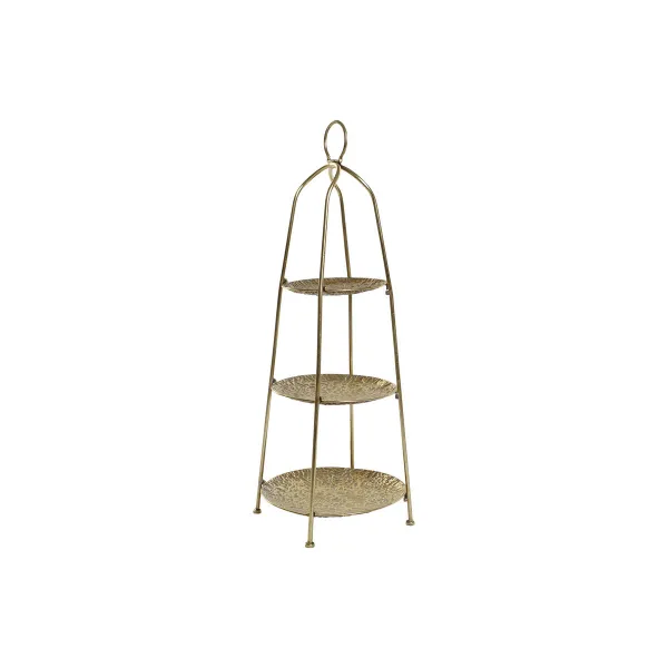Augļu Bļoda Home ESPRIT Bronza Metāls 39 x 39 x 86 cm