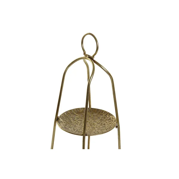 Ваза для фруктов Home ESPRIT Позолоченный Металл 39 x 39 x 86 cm