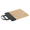 Leikkuulauta Home ESPRIT Musta Luonnollinen Polyuretaani Bambu 35,5 x 21 x 1,1 cm