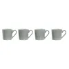 Набор из 4 кружек Mug Home ESPRIT Зеленый Керамика 360 ml 9,5 x 13 x 9,2 cm Mandala