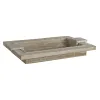 Uzkodu paplāte Home ESPRIT Balts Moderns Kails 48 X 30,5 X 7,5 cm