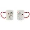 Набор из 2 кружек Mug Home ESPRIT Love Белый Красный Котов