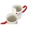 2 vnt. puodelių rinkinys Home ESPRIT Love Balta Raudona Kačių