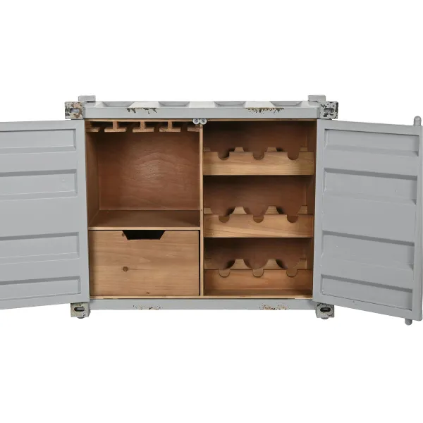 Подставка под бутылки Home ESPRIT Серый Небесный синий 77 x 41 x 64 cm