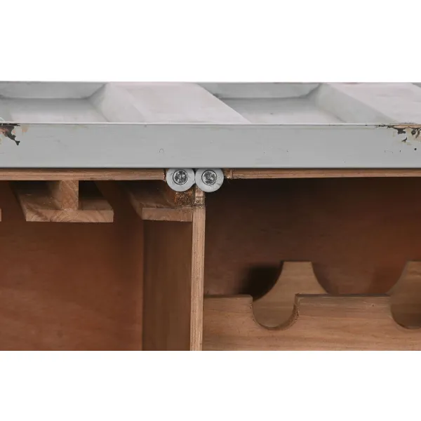 Подставка под бутылки Home ESPRIT Серый Небесный синий 77 x 41 x 64 cm