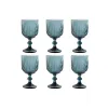 Набор рюмок Home ESPRIT Синий Стеклянный 8,8 x 8,8 x 16,3 cm (6 штук)