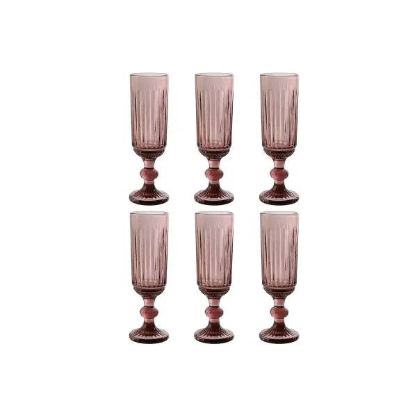 Набор рюмок Home ESPRIT Розовый Стеклянный 6 x 6 x 18,4 cm (6 штук)