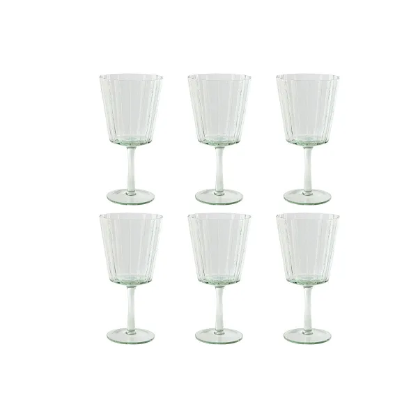 Набор рюмок Home ESPRIT Зеленый Стеклянный 9 x 9 x 17,8 cm (6 штук)