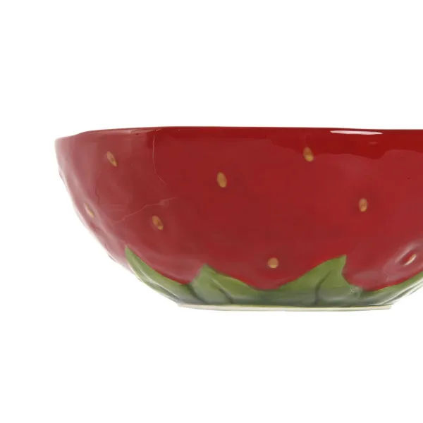 Dubuo Home ESPRIT Raudona Keramikos dirbinys Šiuolaikiškas 19,3 x 19,3 x 7 cm