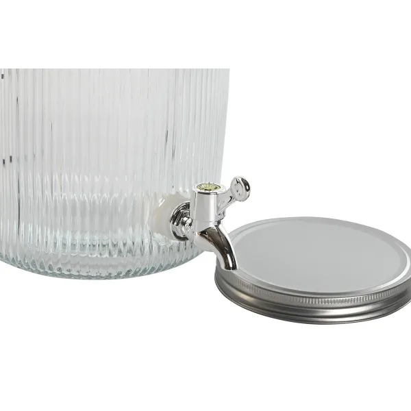 Vesiautomaatti Home ESPRIT Musta Metalli Silikoni Kristalli ABS 5 L 19,6 x 23,5 x 40,5 cm