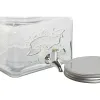 Water Dispenser Home ESPRIT Transparent Metal Silicone Crystal ABS 3,5 L 19 x 25 x 16 cm