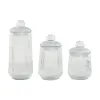 Набор из 3 банок Home ESPRIT Прозрачный Силикон Стеклянный 1,4 L 3 Предметы